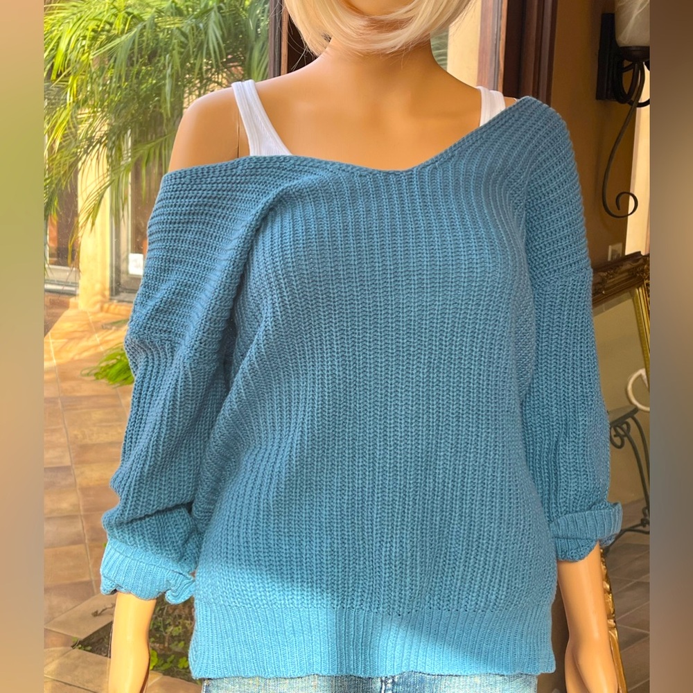 Forever 21 blue sweater.